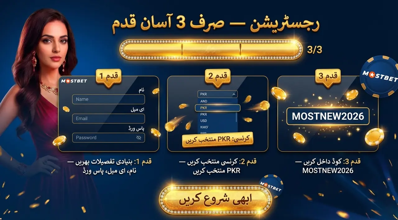 Mostbet registration instructions and form completion