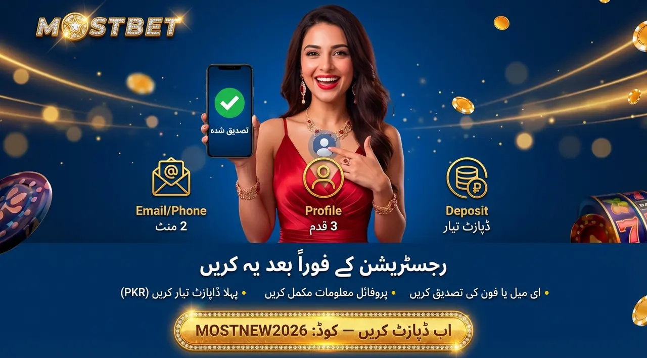 Post-registration Mostbet account setup