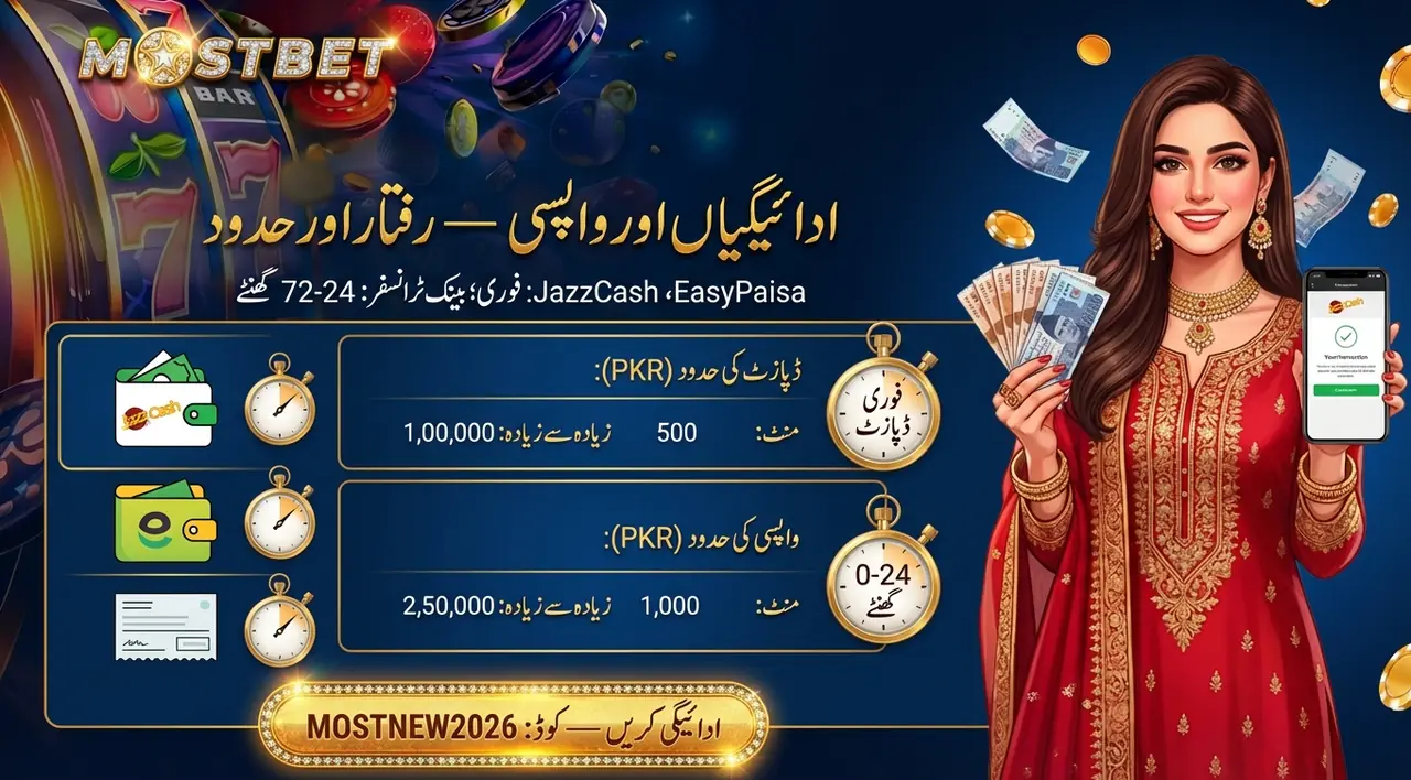 Mostbet deposits and withdrawals speed factors