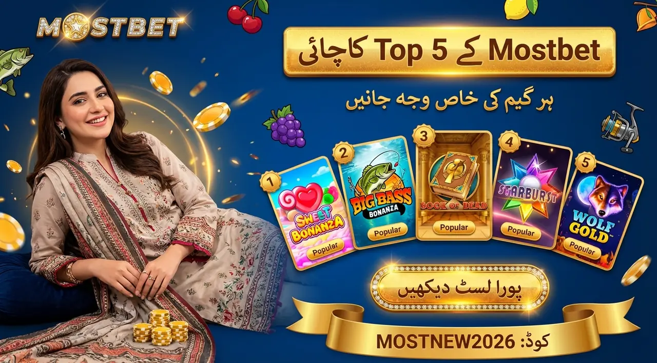 Popular Mostbet Slot Games Pakistan