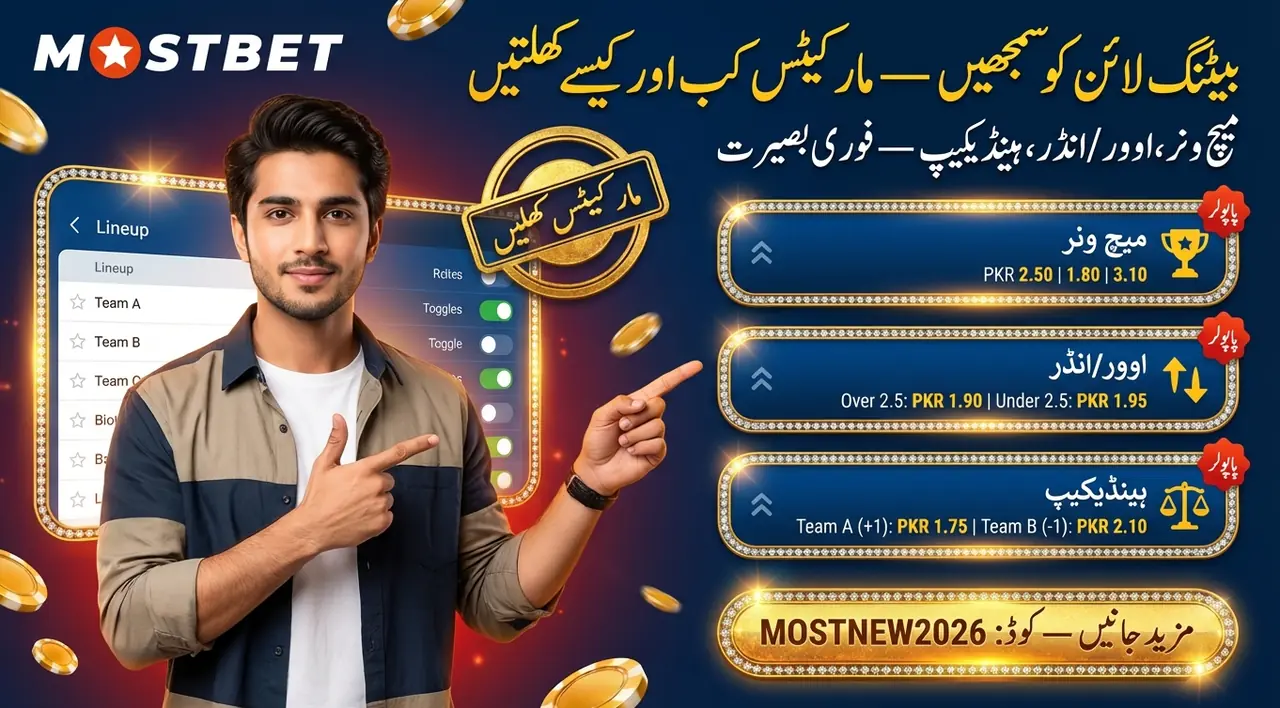 How the Mostbet betting line works